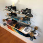 HANGTHIS Up Skateboard Organizer 26" (Holds 4) Sporting Goods Organization, Skateboard Rack, Skateboard Display