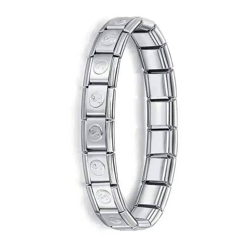 Hapiship Women's Stainless Steel Charm Bracelet Charm Bracelet by Dropshee