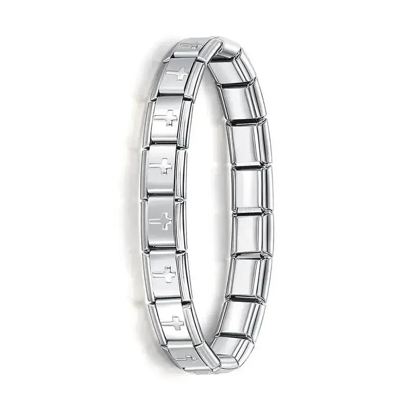 Hapiship Women's Stainless Steel Charm Bracelet Charm Bracelet by Dropshee