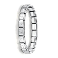 Hapiship Women's Stainless Steel Charm Bracelet