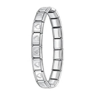 Hapiship Women's Stainless Steel Charm Bracelet