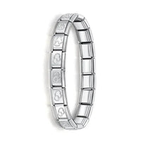 Hapiship Women's Stainless Steel Charm Bracelet