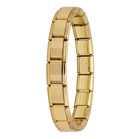 Hapiship Women's Stainless Steel Charm Braceletcharm bracelet,classic style,colorful options,durable material,everyday wear,fashion accessory,geometric design,gift idea,hidden clasp,hologram bracelet,link chain,metal bracelet,stainless steel,trendy jewelr