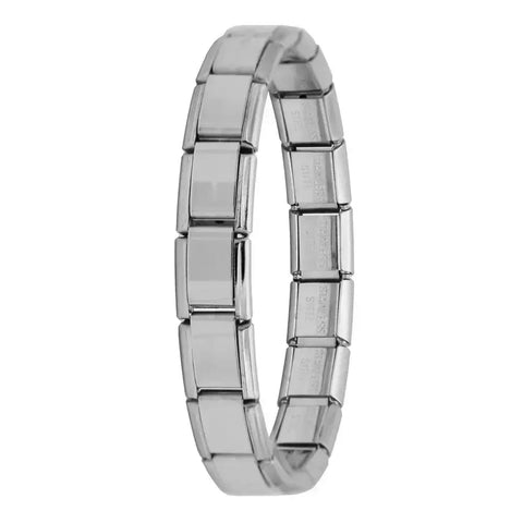 Hapiship Women's Stainless Steel Charm Braceletcharm bracelet,classic style,colorful options,durable material,everyday wear,fashion accessory,geometric design,gift idea,hidden clasp,hologram bracelet,link chain,metal bracelet,stainless steel,trendy jewelr