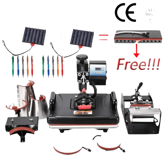 Heat Press Machine with Attachments - GiFTiFY