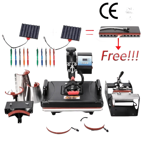 Heat Press Machine with Attachments - GiFTiFY