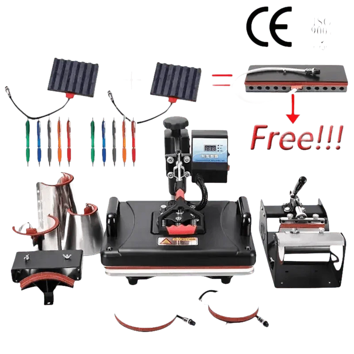 Heat Press Machine with Attachments - GiFTiFY