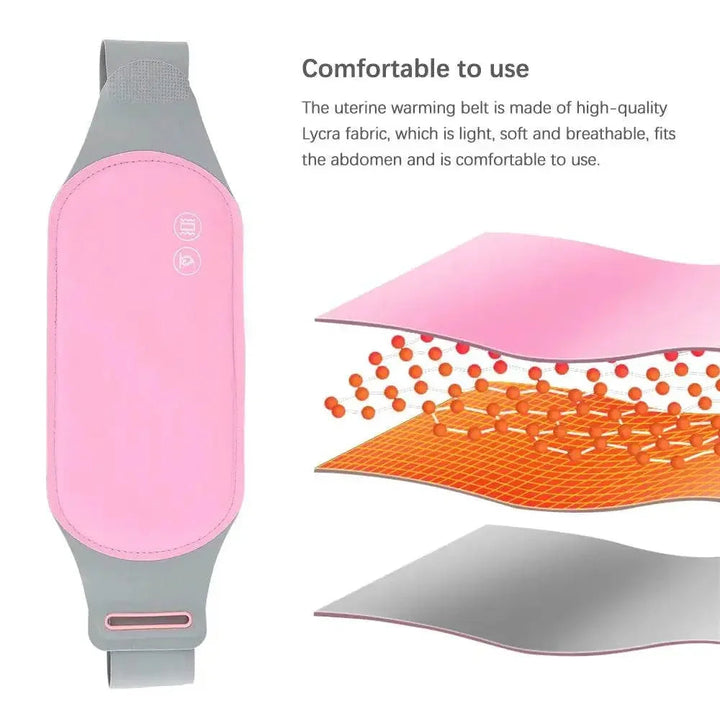 Heating Massage Belt Hot Compress Warm Vibrating Massage Device Warm Uterus Belt For Women Waistband Menstrual Pain Nice Gift - GiFTiFY