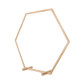 Hexagonal Wooden Wedding Arch with Floral Decorations - GiFTiFY