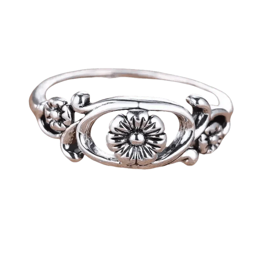 Hollow Flower Flower Ring Female Retro - GiFTiFY