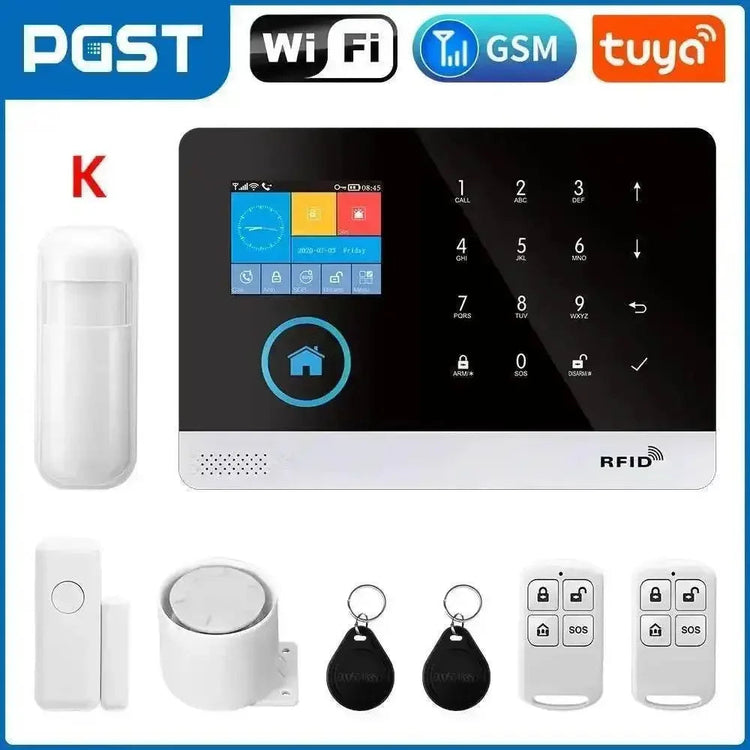 Home Burglar Security System with Camera WiFi GSM Home Security System - GiFTiFY