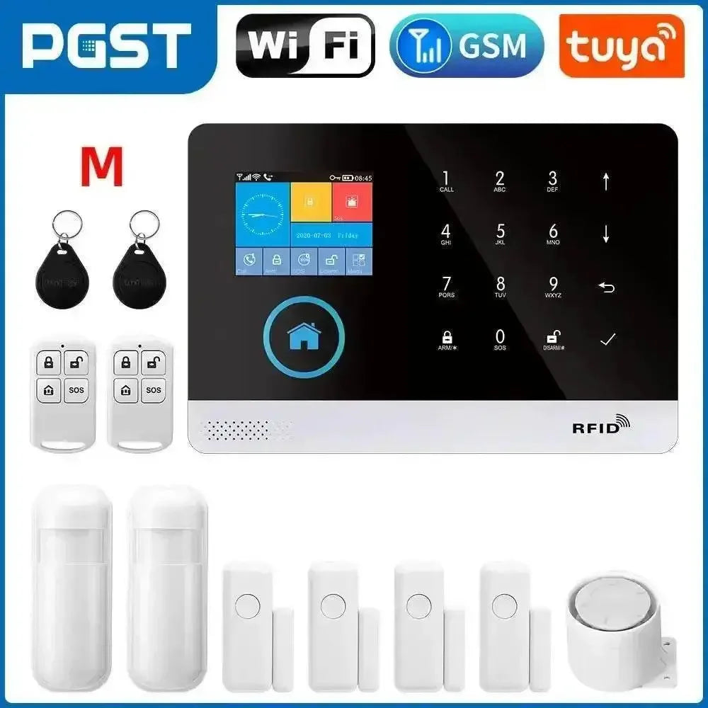 Home Burglar Security System with Camera WiFi GSM Home Security System - GiFTiFY