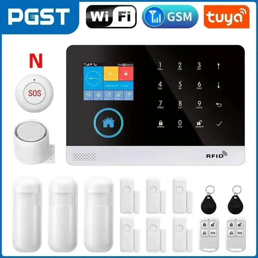 Home Burglar Security System with Camera WiFi GSM Home Security System - GiFTiFY