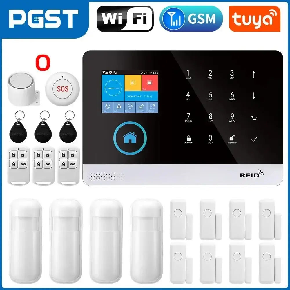Home Burglar Security System with Camera WiFi GSM Home Security System - GiFiFY