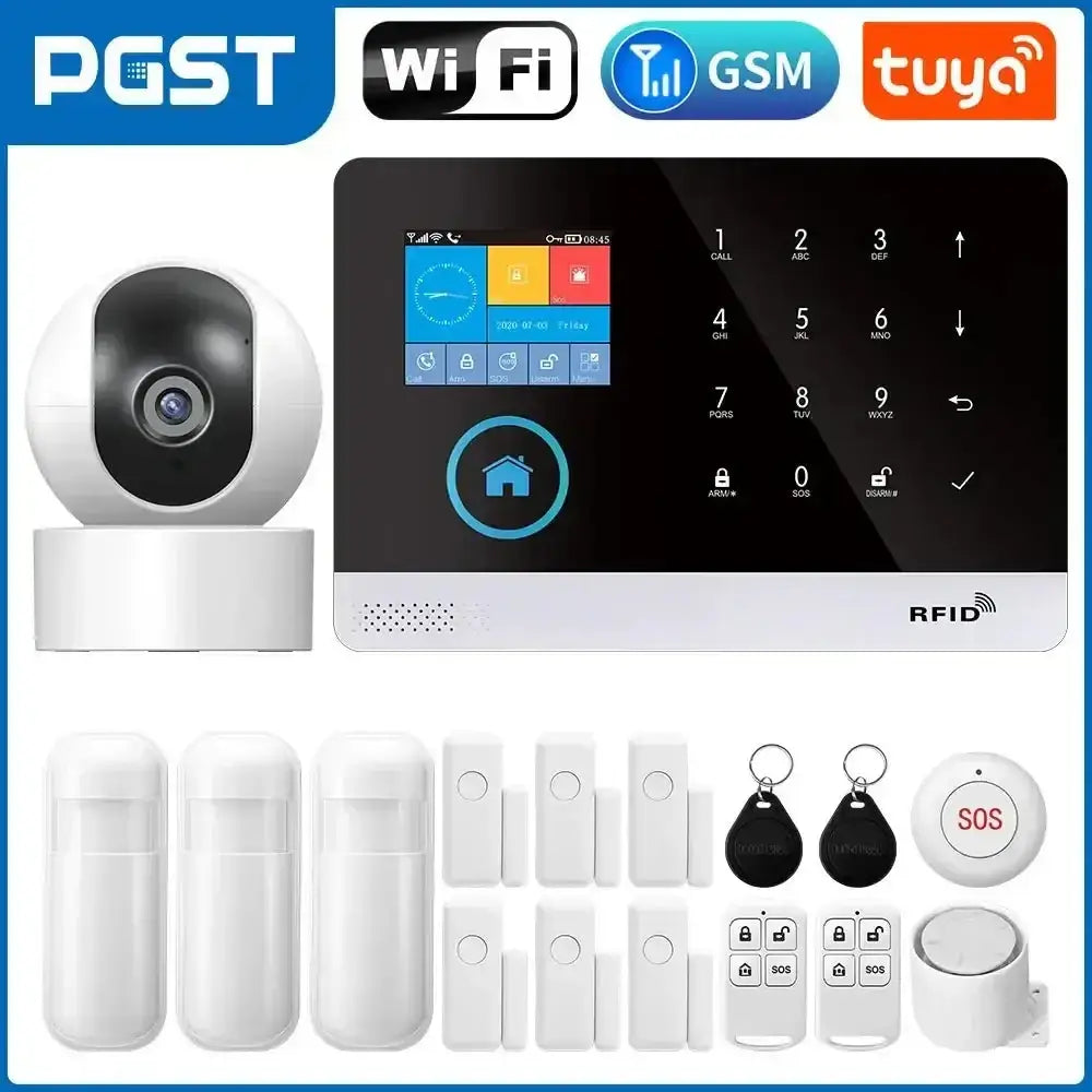 Home Burglar Security System with Camera WiFi GSM Home Security System - GiFiFY