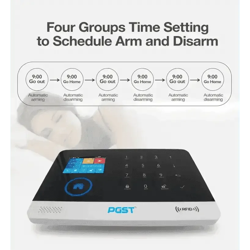 Home Burglar Security System with Camera WiFi GSM Home Security System - GiFTiFY