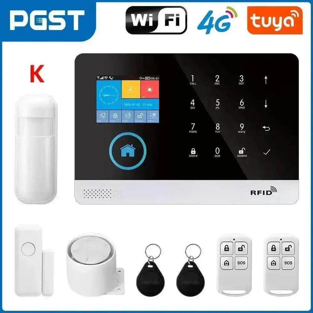 Home Burglar Security System with Camera WiFi GSM Home Security System - GiFTiFY