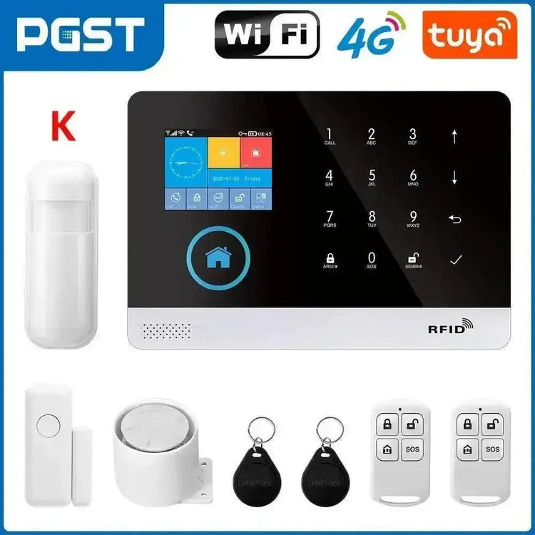 Home Burglar Security System with Camera WiFi GSM Home Security System - GiFTiFY