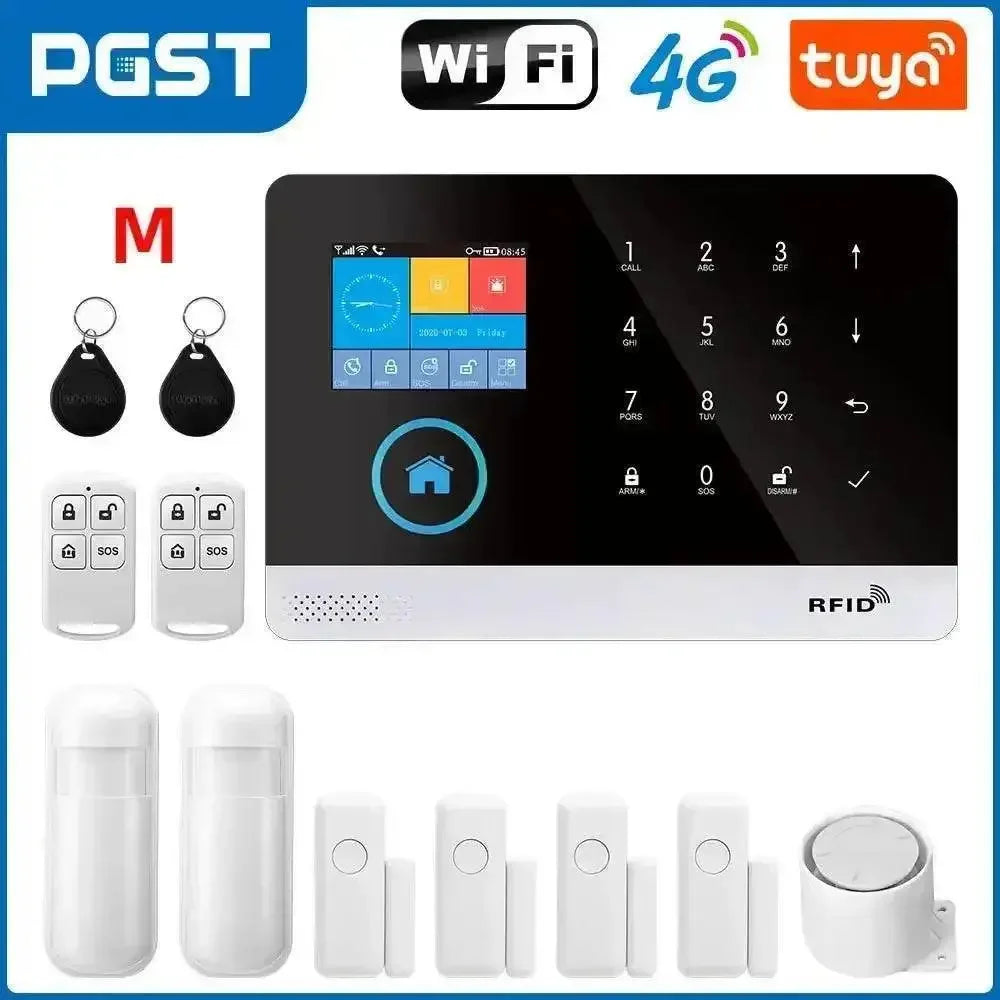 Home Burglar Security System with Camera WiFi GSM Home Security System - GiFTiFY
