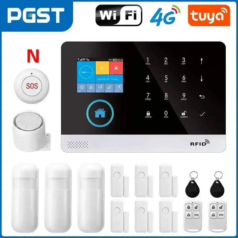 Home Burglar Security System with Camera WiFi GSM Home Security System - GiFTiFY