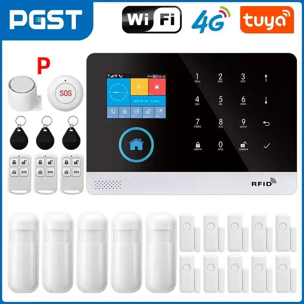 Home Burglar Security System with Camera WiFi GSM Home Security System - GiFiFY