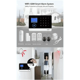 Home Burglar Security System with Camera WiFi GSM Home Security System - GiFTiFY