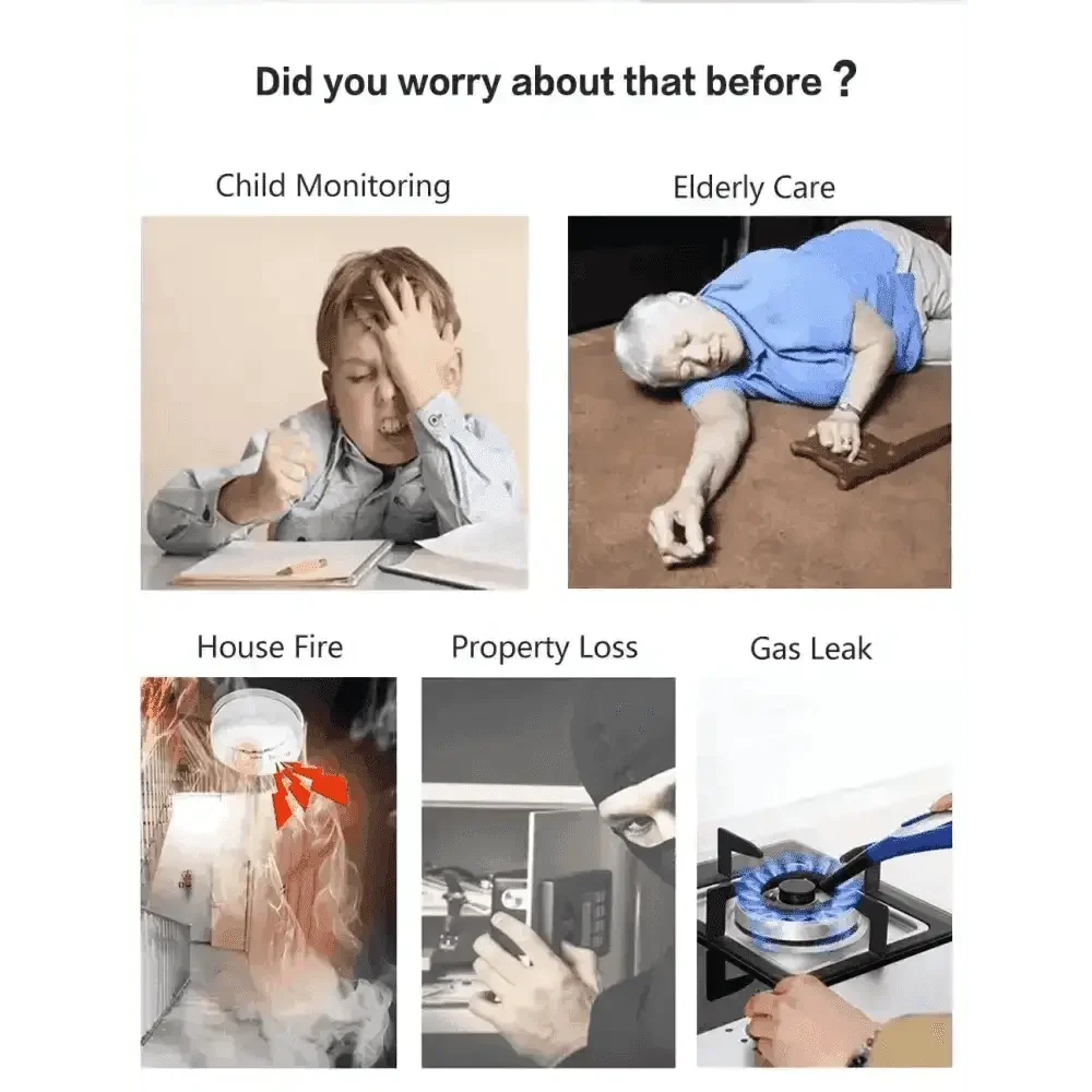 Home Burglar Security System with Camera WiFi GSM Home Security System - GiFTiFY