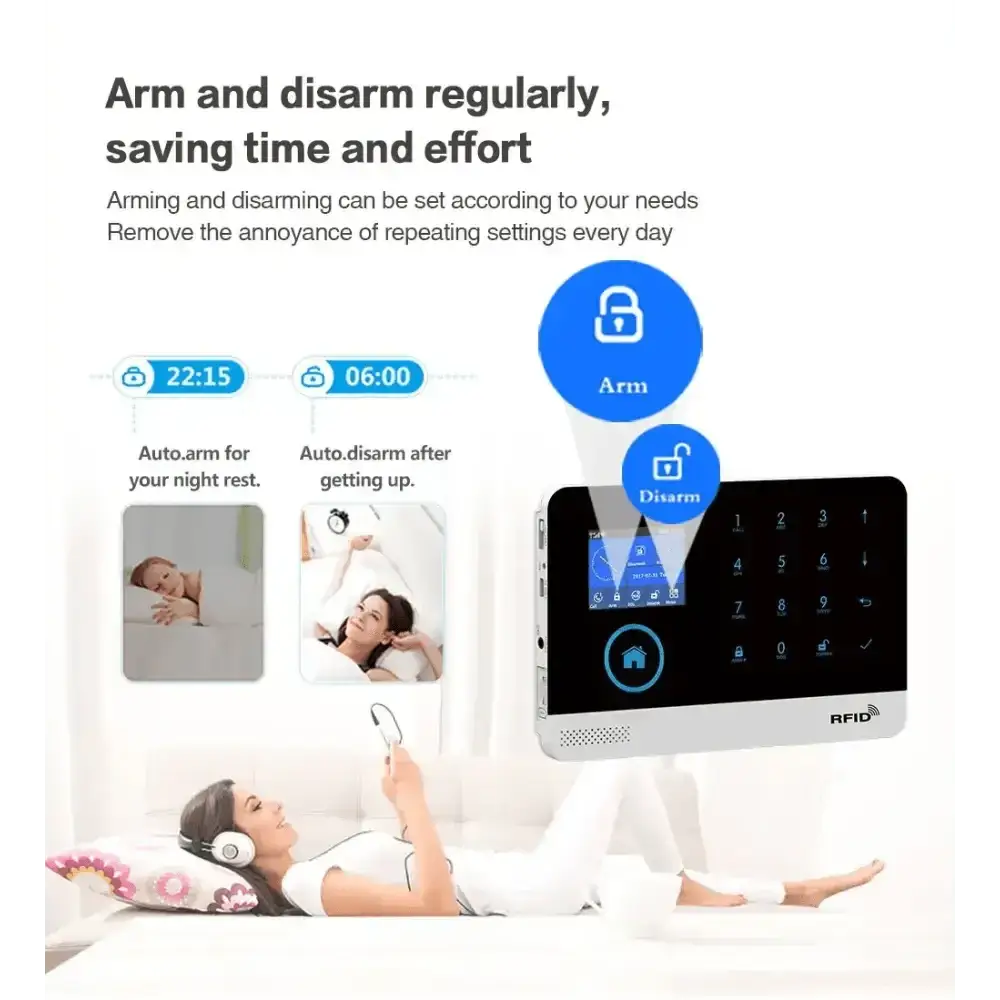 Home Burglar Security System with Camera WiFi GSM Home Security System - GiFiFY