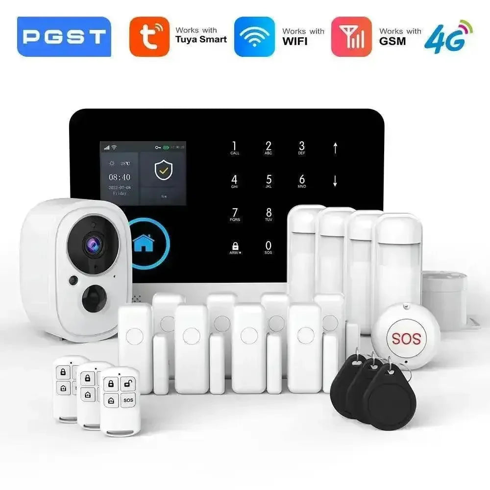 Home Burglar Security System with Camera WiFi GSM Home Security System - GiFTiFY