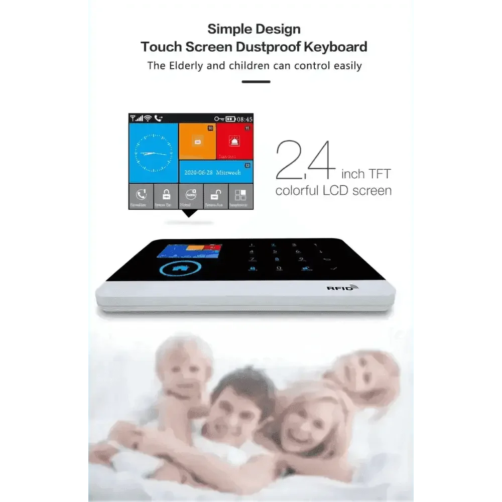 Home Burglar Security System with Camera WiFi GSM Home Security System - GiFTiFY