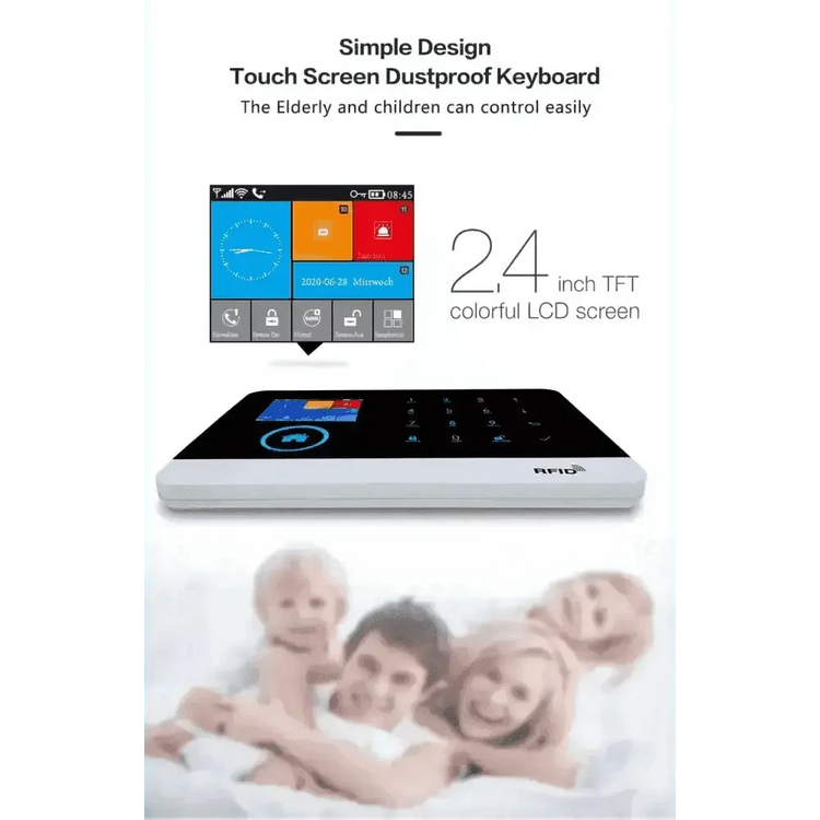 Home Burglar Security System with Camera WiFi GSM Home Security System - GiFTiFY