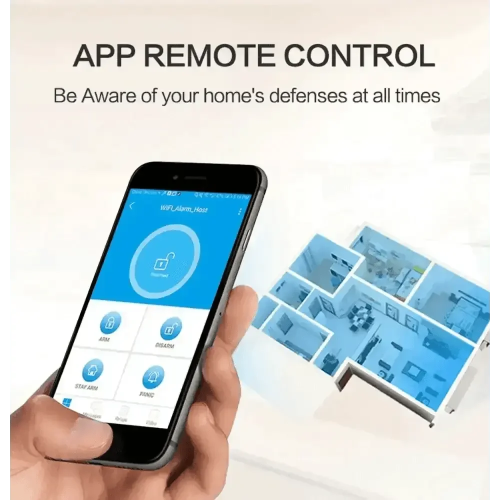 Home Security System with PIR Motion Sensor and Door Sensor - GiFTiFY