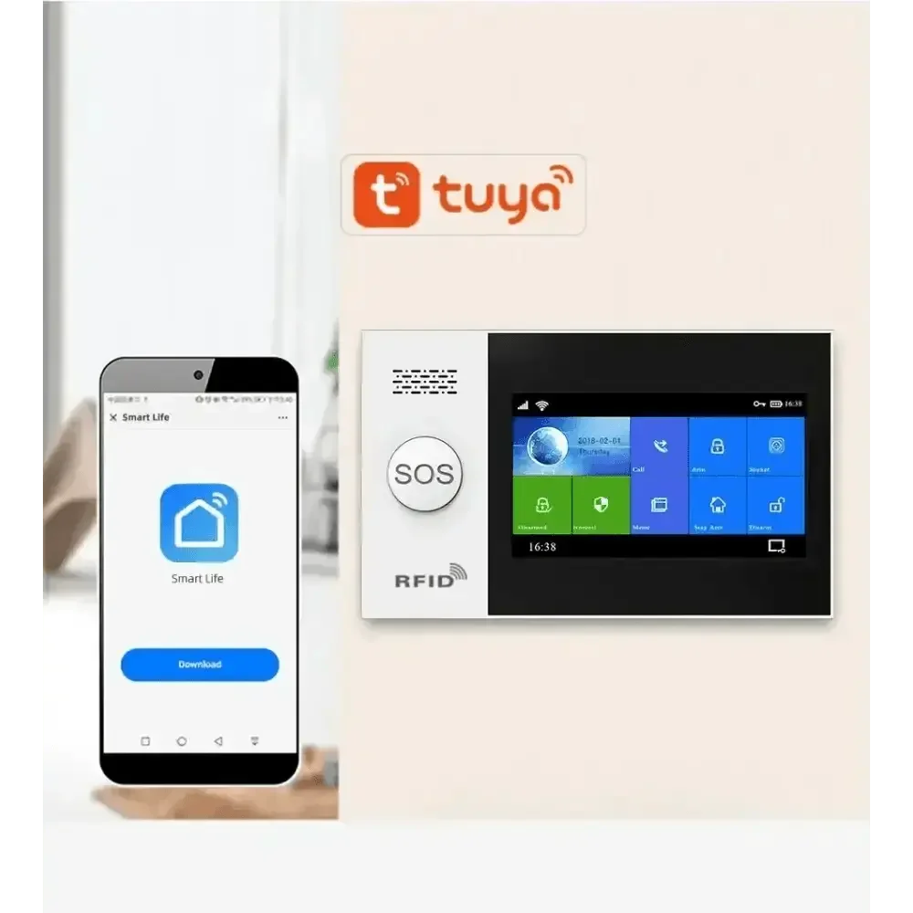 Home Security System with PIR Motion Sensor and Door Sensor - GiFTiFY