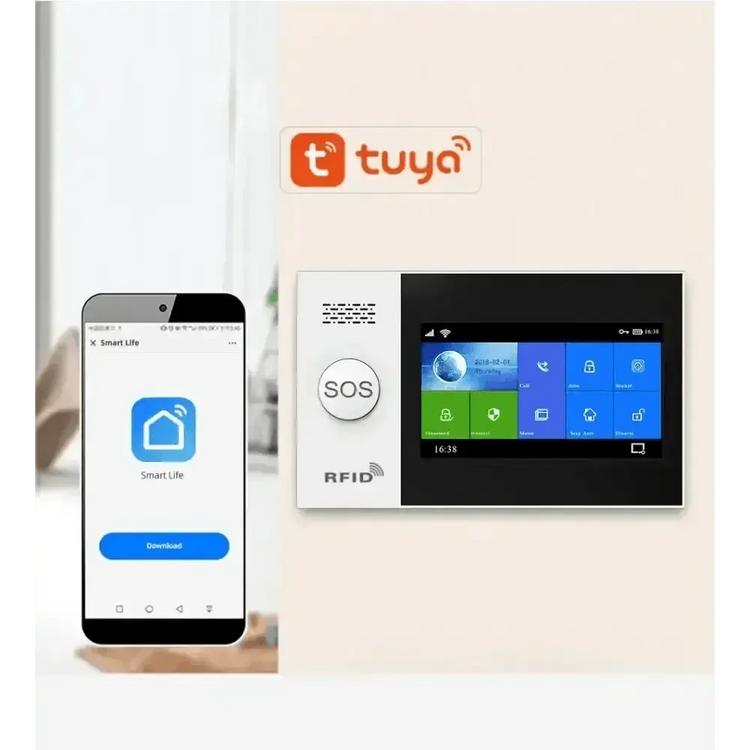 Home Security System with PIR Motion Sensor and Door Sensor - GiFTiFY