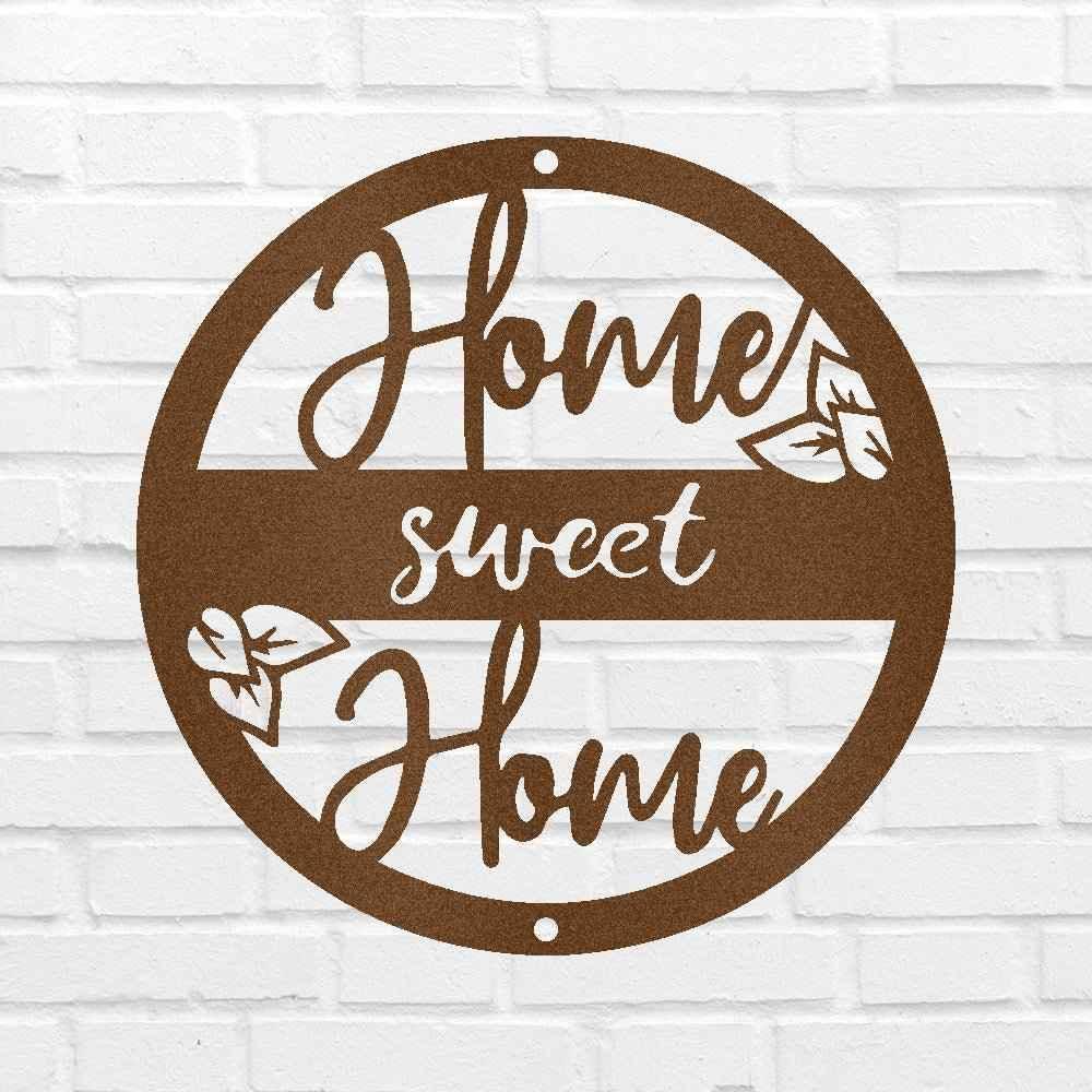 Home Sweet Home Metal Sign - Custom Metal Sign, Housewarming/Wedding Anniversary Gift - GiFTiFY