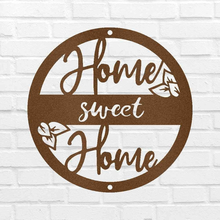 Home Sweet Home Metal Sign - Custom Metal Sign, Housewarming/Wedding Anniversary Gift - GiFTiFY