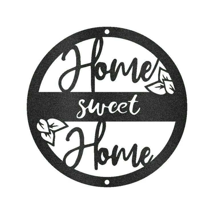 Home Sweet Home Metal Sign - Custom Metal Sign, Housewarming/Wedding Anniversary Gift - GiFTiFY