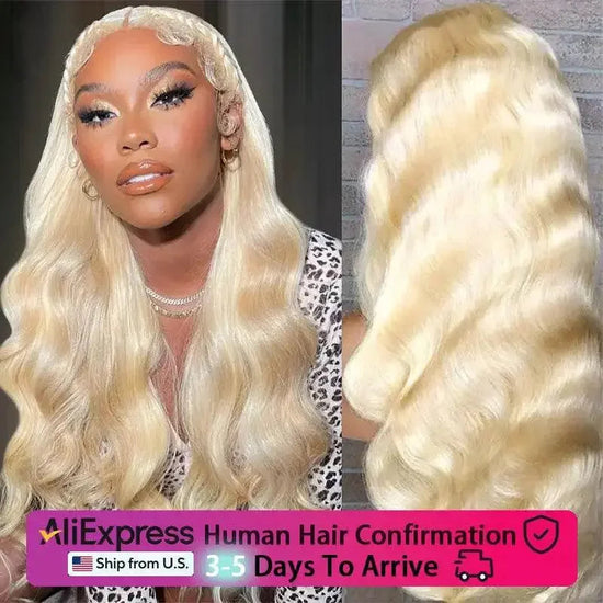 Honey Blonde wig Body Wave Lace Wig - GiFTiFY