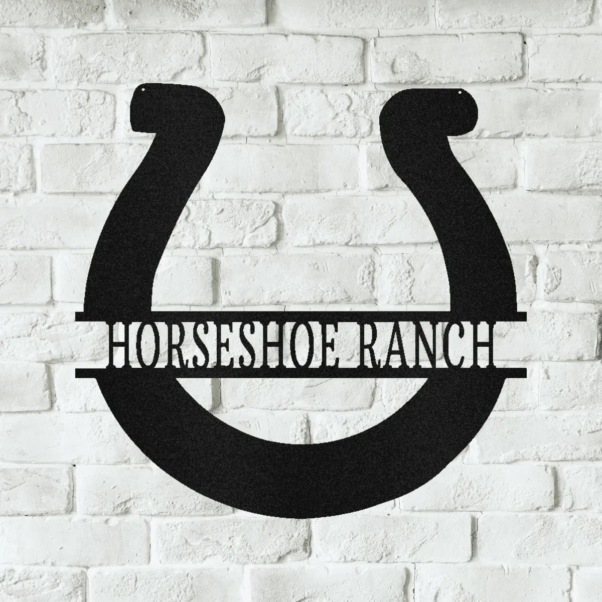 Simple Horseshoe Personalized Gifts - Custom Metal Sign, Horse Lover Gift - GiFTiFY