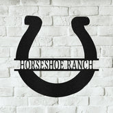 Simple Horseshoe Personalized Gifts - Custom Metal Sign, Horse Lover Gift - GiFTiFY