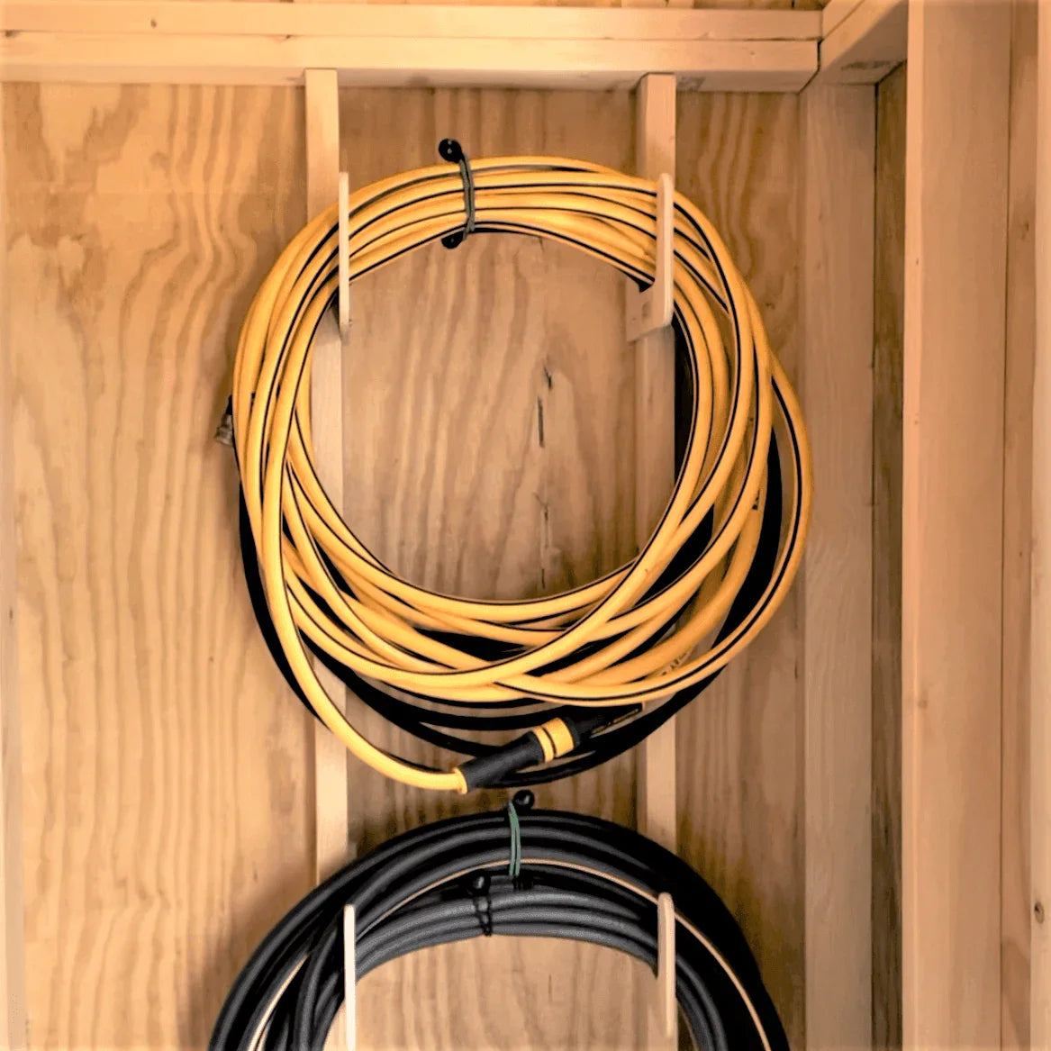 Hose Organizer – Garden Tool Storage Rack for Shed Organization HangThis Up My Shed Organizing System