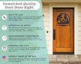 Deer Text Personalized Gifts - Custom Metal Sign, Anniversary/Wedding/Housewarming Gift - GiFTiFY