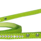Dog, Puppy & Pet Designer Croc Leash, "One Row Clear Crystal"