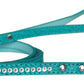 Dog, Puppy & Pet Designer Croc Leash, "One Row Clear Crystal"