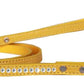 Dog, Puppy & Pet Designer Croc Leash, "One Row Clear Crystal"