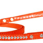 Dog, Puppy & Pet Designer Croc Leash, "One Row Clear Crystal"