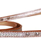 Dog, Puppy & Pet Designer Croc Leash, "One Row Clear Crystal"