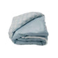 Marine Gingham Quilted Blanket