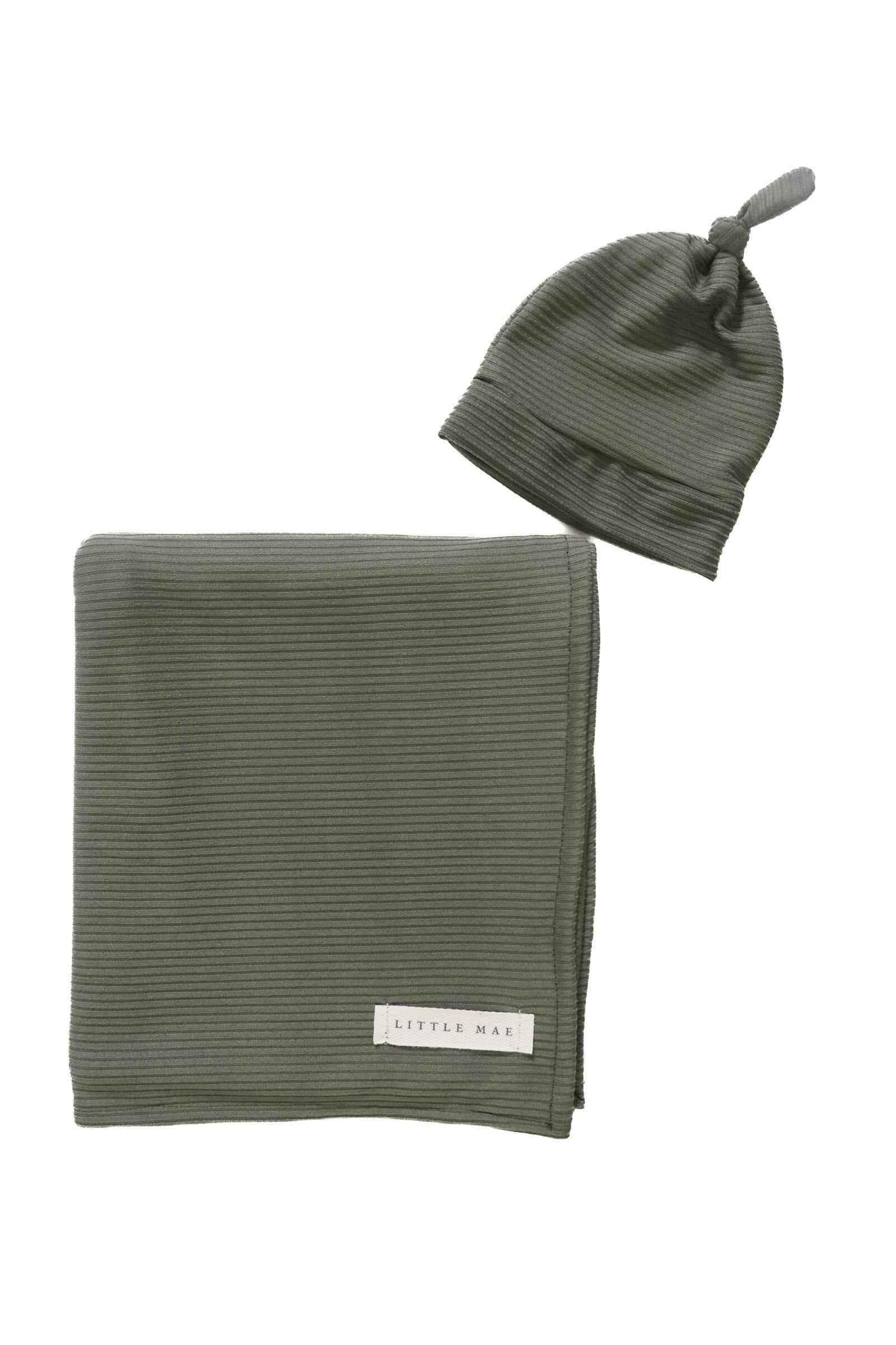 Moss Ribbed Stretch Swaddle - GiFTiFY