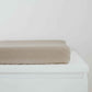 Oat Ribbed Changing Pad Cover